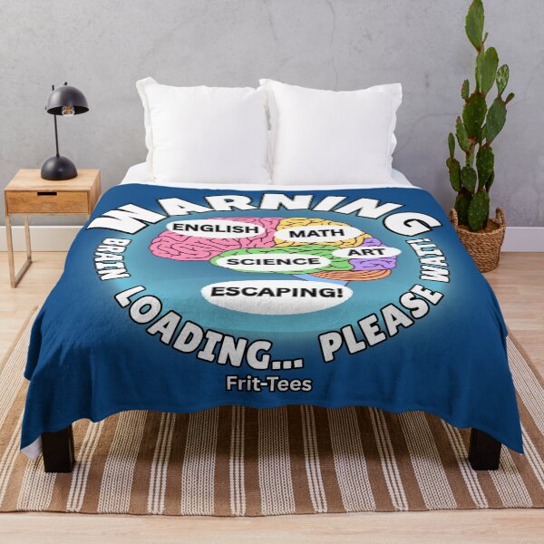 Item preview, School Funny Warning Brain Loading Frit-Tees designed and sold by Shean Fritts.