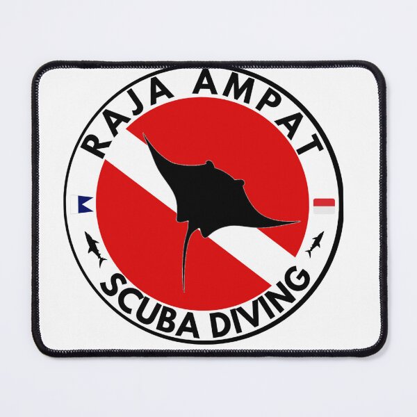 Item preview, Raja Ampat Scuba Diving, gift for Divers, Beachwear, Travel Gift, Ocean Lover Apparel, scuba diving flag designed and sold by Peycer.