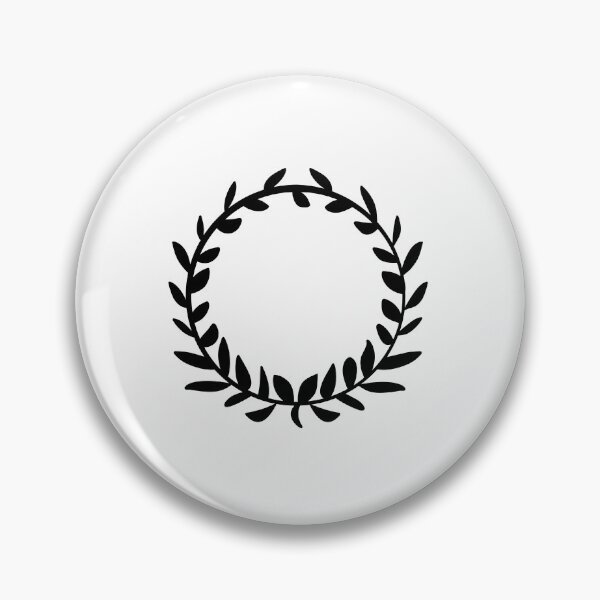 Item preview, Black Laurel Wreath Circle designed and sold by THP Creative.