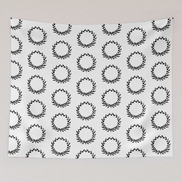 Item preview, Black Laurel Wreath Circle designed and sold by THP Creative.