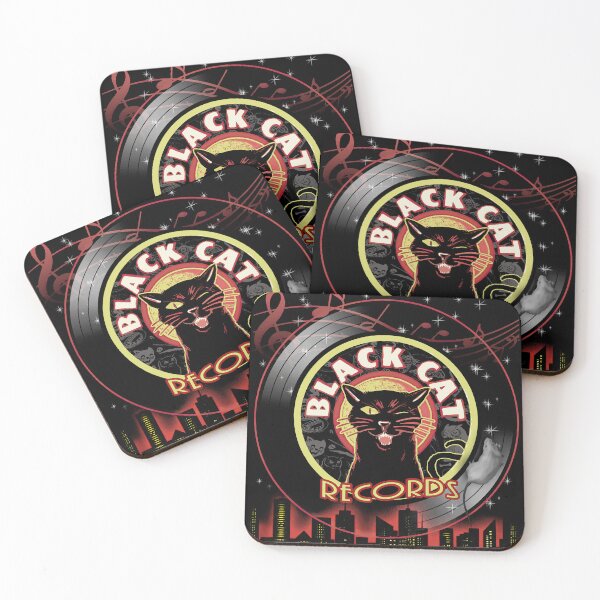 Item preview, Black Cat Records – Haunted Jazz & Soul Label Art designed and sold by monstermangraphic.