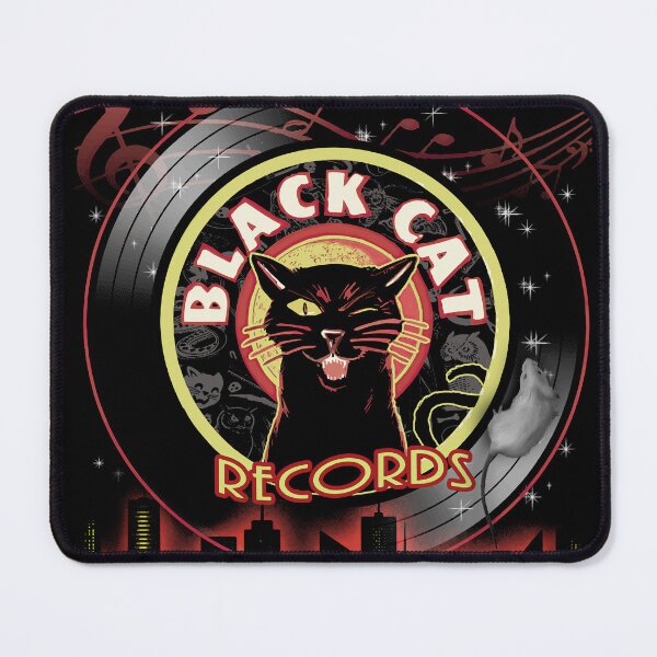 Item preview, Black Cat Records – Haunted Jazz & Soul Label Art designed and sold by monstermangraphic.