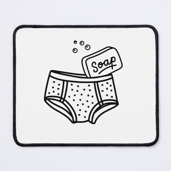 Item preview, Dirty Underwear and Soap Bubbles Doodle designed and sold by TackyTime.