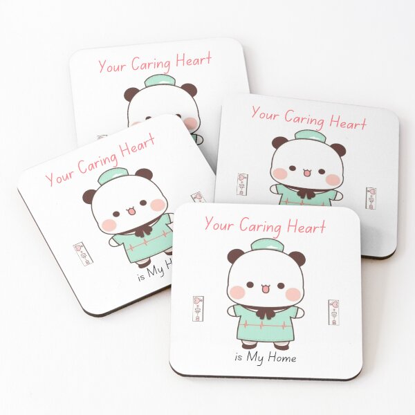 Item preview, Your Caring Heart is My Home Bubu Dudu Panda And Brownie Bear Couple 2026 designed and sold by BrightStreets.