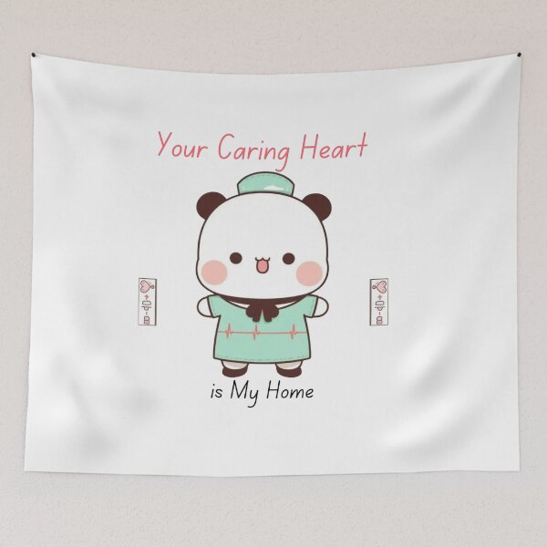Item preview, Your Caring Heart is My Home Bubu Dudu Panda And Brownie Bear Couple 2026 designed and sold by BrightStreets.