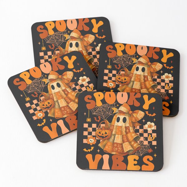 Item preview, Preppy Halloween Ghost Pumpkin Patchwork Spooky Vibes Kids designed and sold by TalalosART.