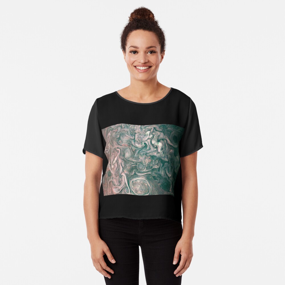 Jupiter Abstract Painting Chiffon Top
