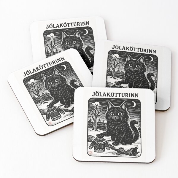 Item preview, Jólakötturinn – The Icelandic Yule Cat designed and sold by DianaAlunaImage.
