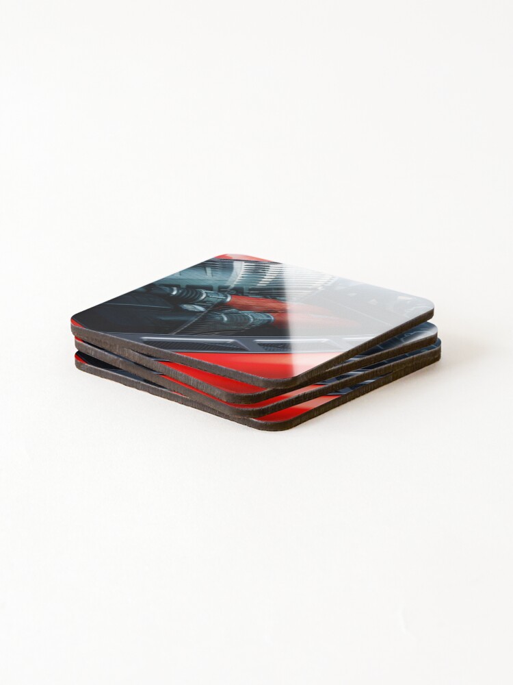Thumbnail 4 of 5, Coasters (Set of 4), Ferrari Engine Bay designed and sold by Rohan-Syring.