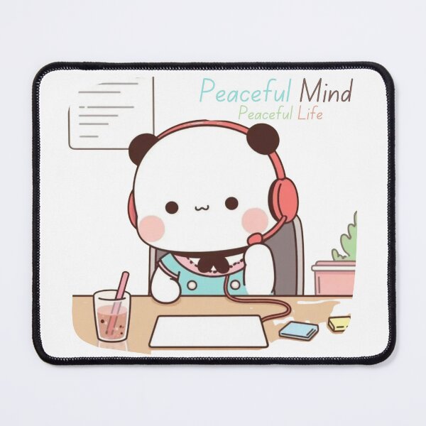 Item preview, Peaceful Mind Peaceful Life Bubu Dudu Panda Love Cute Bear 2025 designed and sold by BrightStreets.