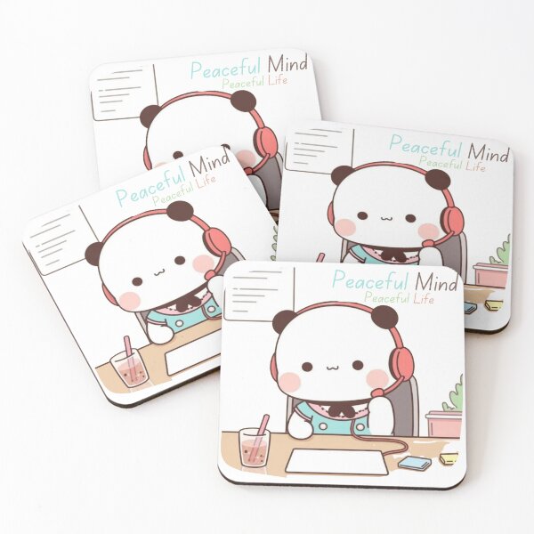 Item preview, Peaceful Mind Peaceful Life Bubu Dudu Panda Love Cute Bear 2025 designed and sold by BrightStreets.