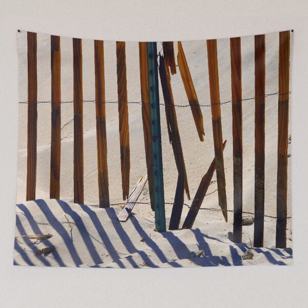 Item preview, Sand Dunes With Wooden Fence Exotic Photo Art designed and sold by DEC02.
