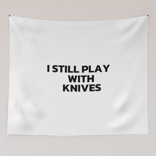 Item preview, I Still Play With Knives Black designed and sold by Cutsandsparks.