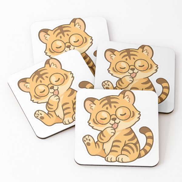 Item preview, "Playful Tiger Cub - Kawaii Style" designed and sold by Huiflourish.