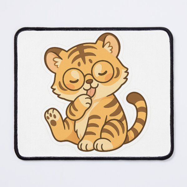 Item preview, "Playful Tiger Cub - Kawaii Style" designed and sold by Huiflourish.