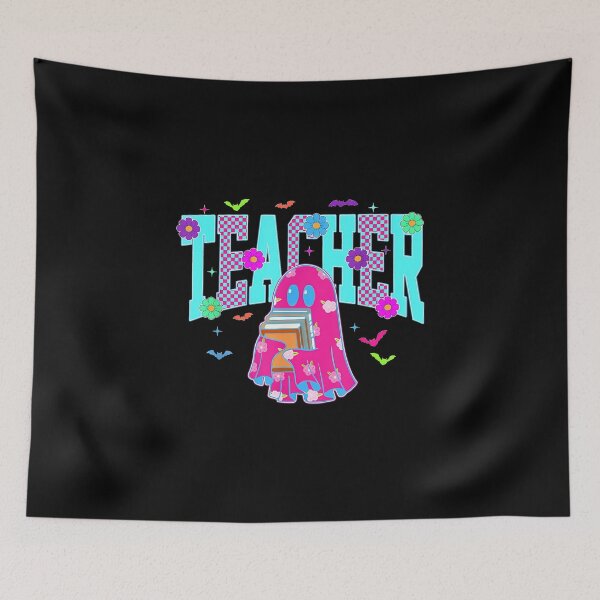 Item preview, Teacher Spooky Flower Boojee Ghost Pumpkin Fall Halloween designed and sold by MOHITSALVI.