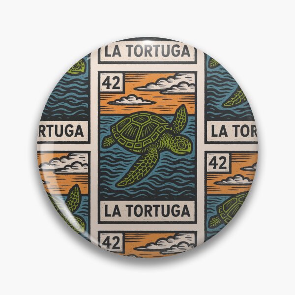 Item preview, Mexican Lottery Card 42 La Tortuga The Turtle designed and sold by retrographics.