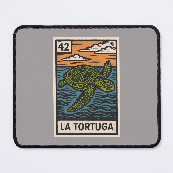 Item preview, Mexican Lottery Card 42 La Tortuga The Turtle designed and sold by retrographics.