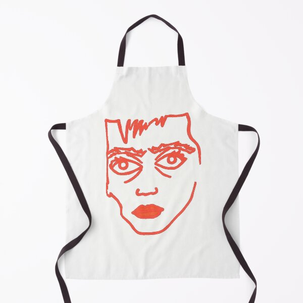 Item preview, Bold Red Line Art Face Drawing designed and sold by weirdfishes123.