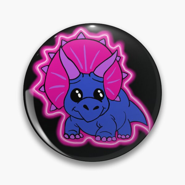 Artikelvorschau, Neon Biceratops Bisexueller Stolz Dinosaurier entworfen und verkauft von Dr Mom's Shoppe.