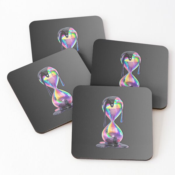 Item preview, Neon Liquid Hourglass- Surreal Dripping Sand Art designed and sold by WHITE FLAME PRINTS.