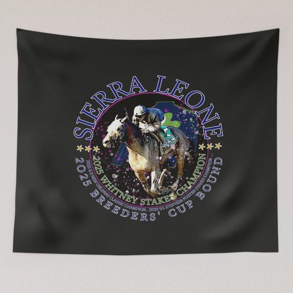 Item preview, Sierra Leone Wins the 2025 Whitney Stakes horse racing design designed and sold by Ginny Luttrell.