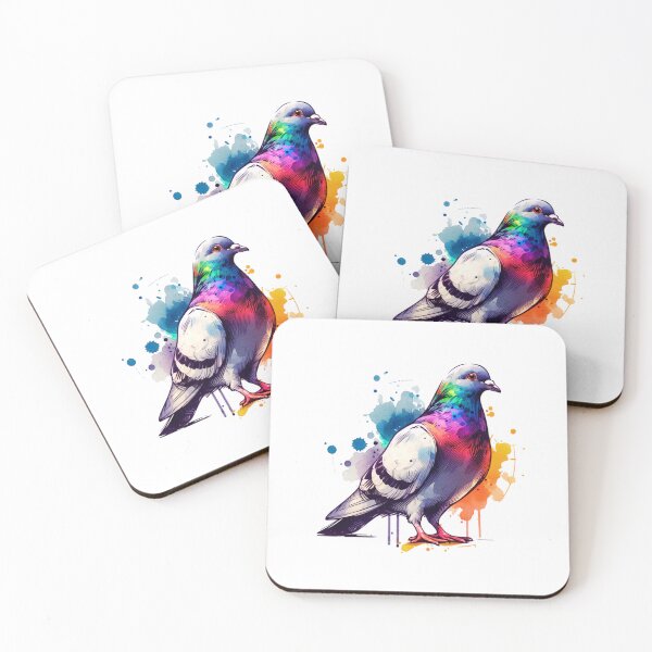 Aperçu de l'œuvre Pigeon aquarelle créée et vendue par TheAnimalZ00.
