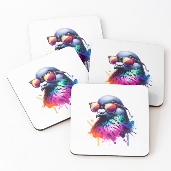 Item preview, Watercolor Pigeon Wearing Sunglasses  designed and sold by TheAnimalZ00.