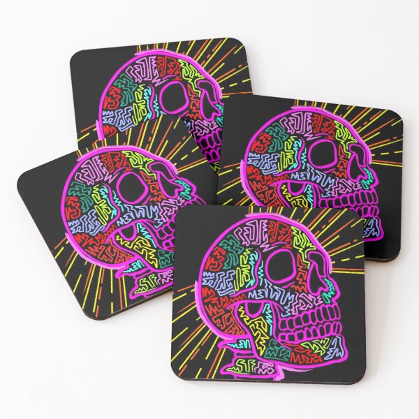 Item preview, Neon Skull designed and sold by ViaARTfactory.