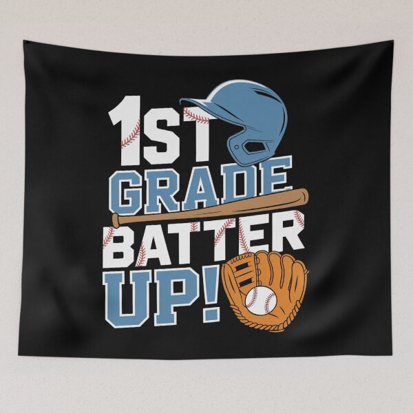 Item preview, Back To School 1st Grade Batter Up Baseball First Day Boys designed and sold by Sunset4Bones.