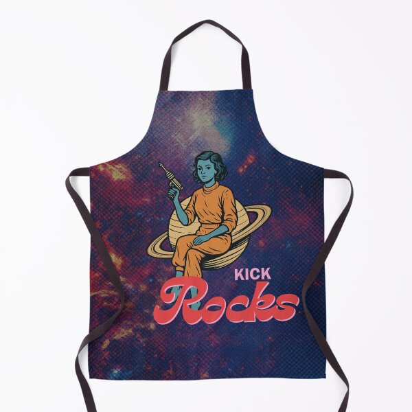 Item preview, "Kick Rocks" Ray Gun Woman on Saturn  designed and sold by Zaro Threads.
