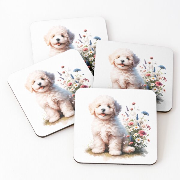 Item preview, Cute White Lagotto Romagnolo Puppy designed and sold by TheAnimalZ00.