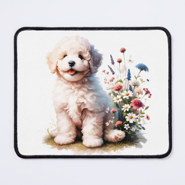 Item preview, Cute White Lagotto Romagnolo Puppy designed and sold by TheAnimalZ00.