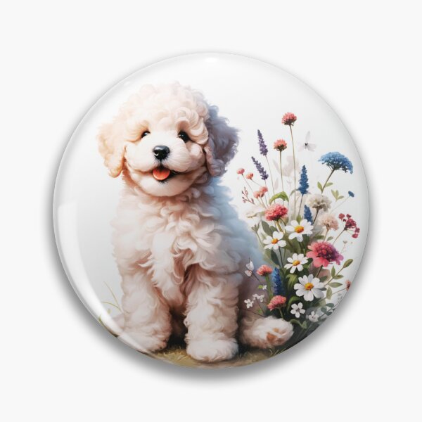 Item preview, Cute White Lagotto Romagnolo Puppy designed and sold by TheAnimalZ00.