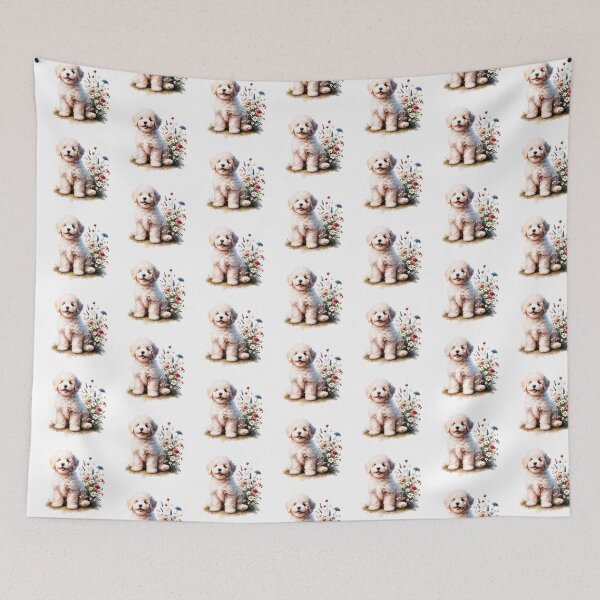 Item preview, Cute White Lagotto Romagnolo Puppy designed and sold by TheAnimalZ00.