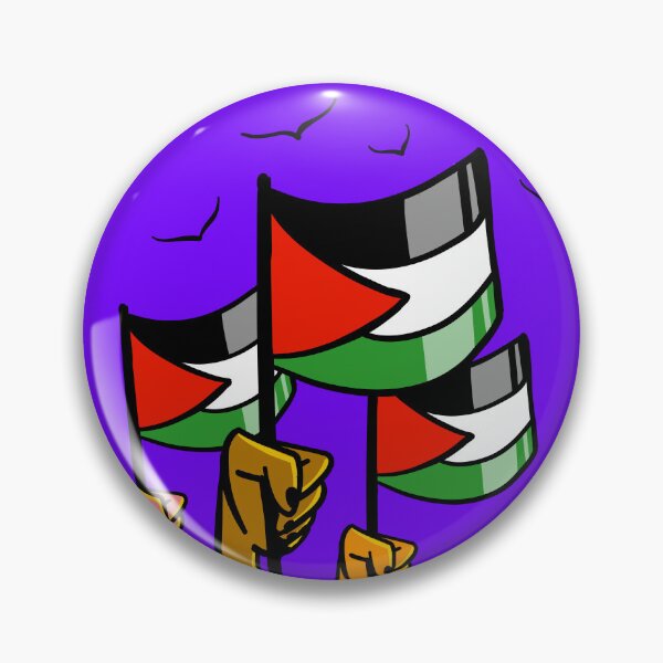 Item preview, Diverse Hands holding Palestine Flag high with Flying Birds, Freedom, فلسطين حرة designed and sold by YellowestPurple.