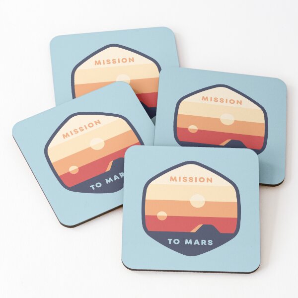 Item preview, Mission to Mars - Sunset Badge designed and sold by Davy Sprocket.