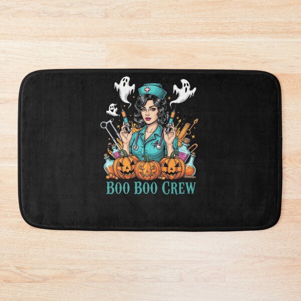 Item preview, Boo Boo Crew Halloween Nurse with Syringes and Pumpkins Design designed and sold by cawtoon.