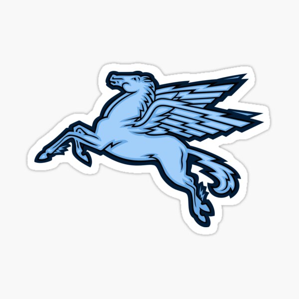 Electric Pegasus, in silver Sticker