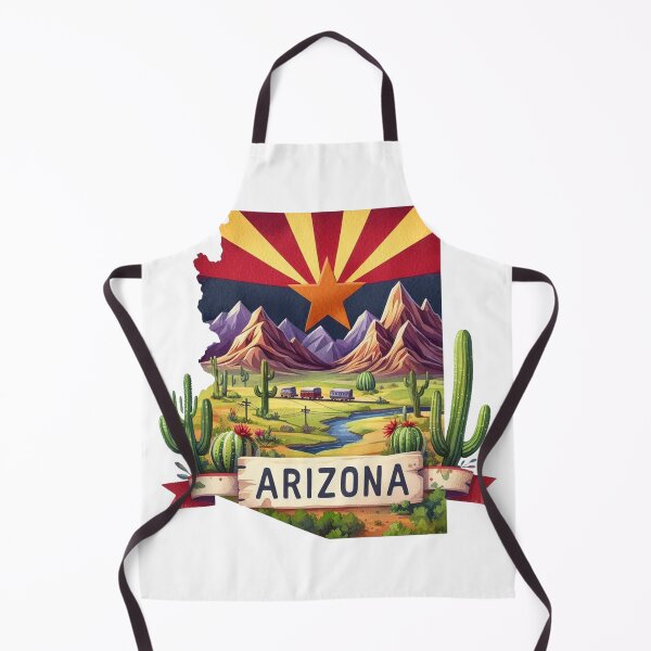 Item preview, Arizona Flag Map Sticker designed and sold by clarkfraser.