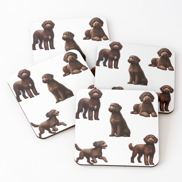 Item preview, Brown Roan Lagotto Romagnolo Dogs designed and sold by TheAnimalZ00.
