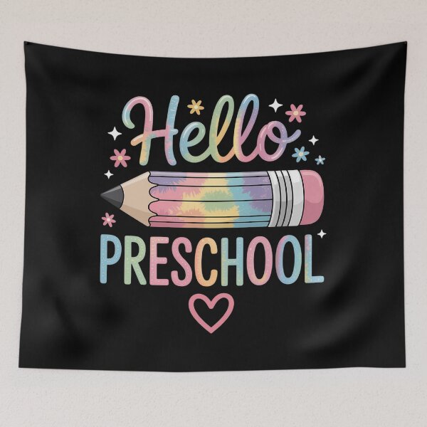 Item preview, Hello Preschool Pencil Tie Dye First Day Of School designed and sold by Sunset4Bones.