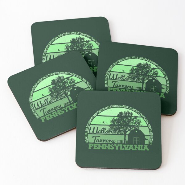Item preview, Well Tannery Pennsylvania Sunset Retro Vintage Local Pride Logo designed and sold by CRHPOD20.