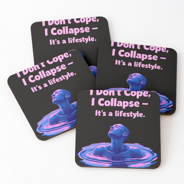 Item preview, Arafed image of a man floating in a body of water with the words don ' t cope designed and sold by cafegrafis.