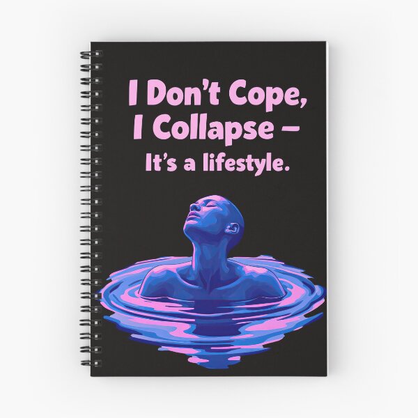 Item preview, Arafed image of a man floating in a body of water with the words don ' t cope designed and sold by cafegrafis.