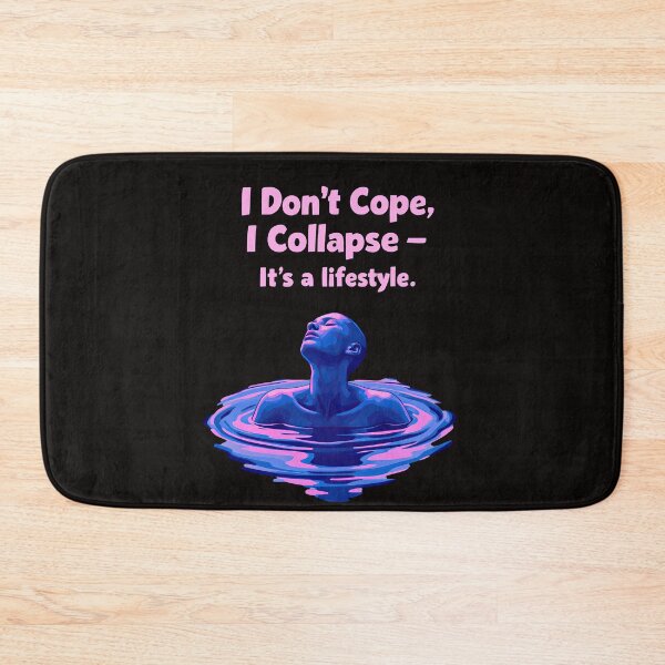Item preview, Arafed image of a man floating in a body of water with the words don ' t cope designed and sold by cafegrafis.