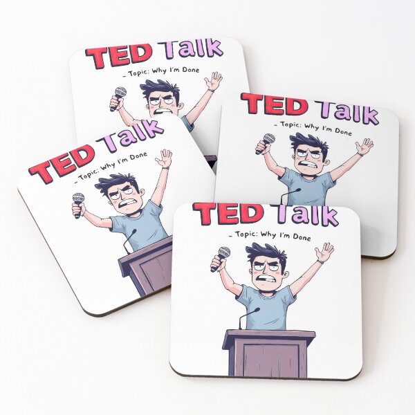 Item preview, A cartoon of a man standing at a podium with a microphone designed and sold by cafegrafis.