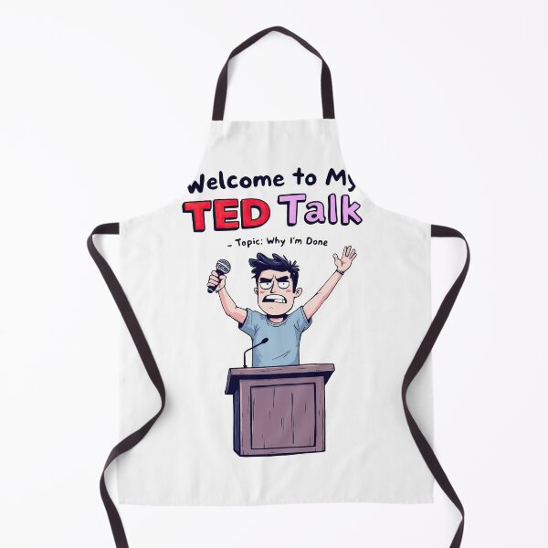 Item preview, A cartoon of a man standing at a podium with a microphone designed and sold by cafegrafis.