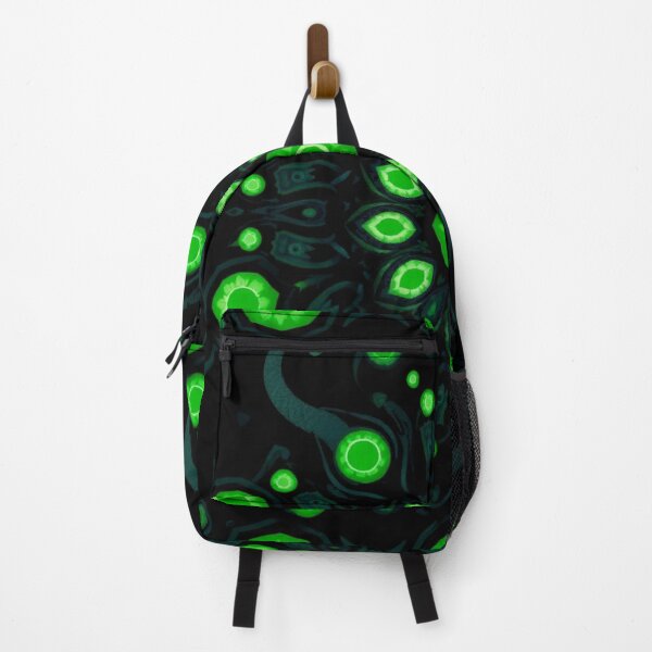 Item preview, black abstact geometry pattern with glowing green orbs designed and sold by optimusprime39.