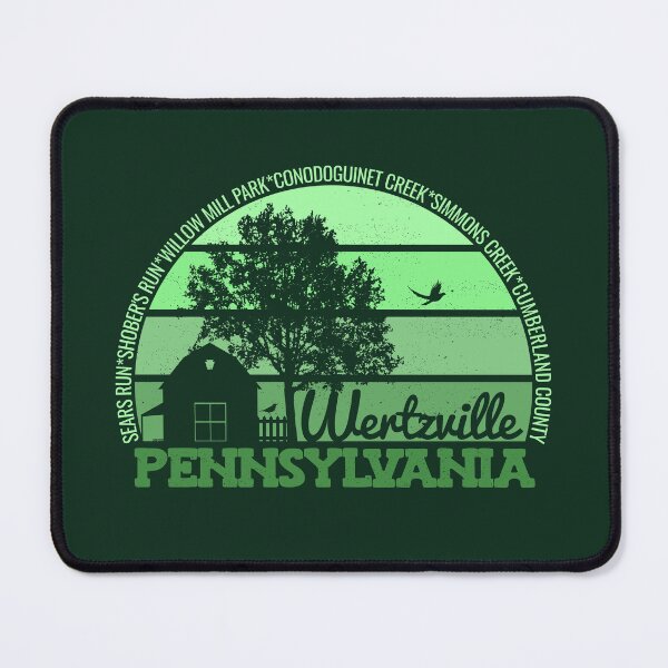 Item preview, Wertzville Pennsylvania Sunset Retro Vintage Local Pride Logo designed and sold by CRHPOD20.